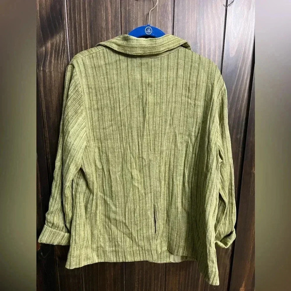 NWT-Coldwater Creek Women's Texture Wing Collar Jacket-Size: 18W - Picture 11 of 12